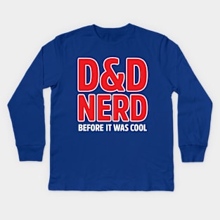 D&D Nerd Before It Was Cool Kids Long Sleeve T-Shirt